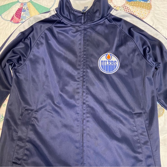Edmonton Oilers zip up sweater kids 10/12 - Picture 5 of 7